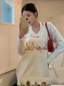 StyleCast Girls Cream-Coloured Print Halter Neck Tank Top