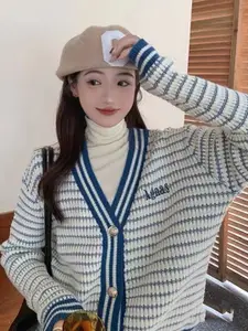 StyleCast Girls Striped Cardigan Sweater