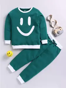 Toonyport Boys Printed Pure Cotton T-shirt With Trousers