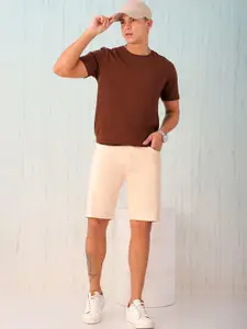 Hardsoda by The Indian Garage Co Men Mid-Rise Slim Fit Chino Shorts