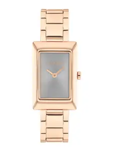 Calvin Klein Women Brass Dial & Stainless Steel Straps Analogue Watch 25200394