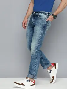 Levis Men Mid Rise Slim Fit Heavy Fade Stretchable Jeans