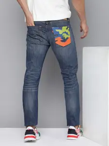Levis Men 512 Slim Fit Light Fade Embroidered-Detail Stretchable Jeans