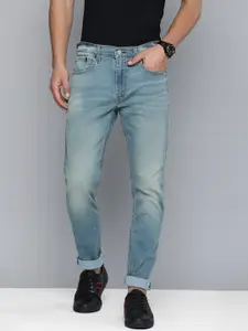 Levis Men 512 Slim Tapered Fit Heavy Fade Stretchable Mid-Rise Jeans