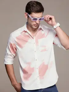 WROGN Men Tie & Dye Casual Shirt