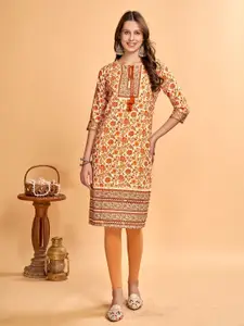 Anouk Printed Pure Cotton Knee Length Kurta