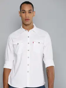 Levis Men Slim Fit Pure Cotton Casual Shirt