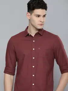 Levis Solid Slim Fit Pure Cotton Casual Shirt