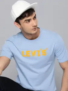 Levis Brand Logo Printed Pure Cotton Slim Fit T-shirt