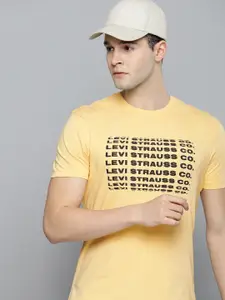 Levis Pure Cotton Brand Logo Printed Slim Fit Casual T-shirt