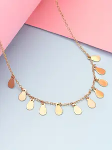 ToniQ Gold-Plated Charms Choker Necklace