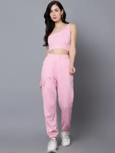 DIAZ One Shoulder Top With Joggers Co-Ords