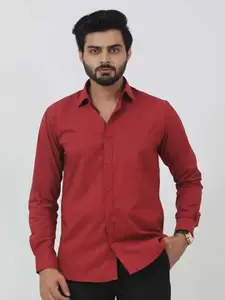 BLUEBIRD Spread Collar Classic Opaque Formal Shirt