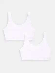 Sillysally Girls Pack Of 2 Full Coverage High Support Super Support Beginners Bra