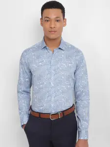 Allen Solly Slim Fit Ethnic Motifs Printed Pure Cotton Formal Shirt
