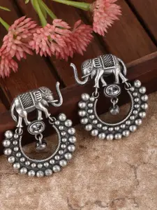 Anouk Grey & Silver-Toned Earrings