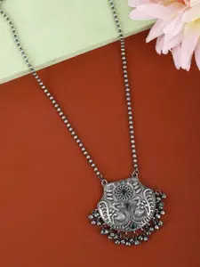 Anouk Silver-Plated Oxidised Necklace