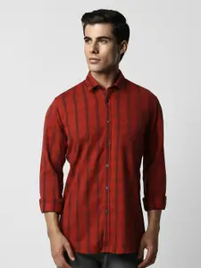 Van Heusen Sport Checked Slim Fit Pure Cotton Casual Shirt