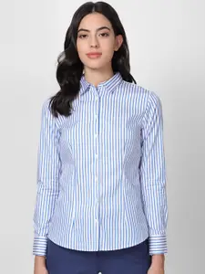 Van Heusen Woman Vertical Striped Pure Cotton Formal Shirt