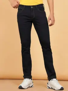 Wrangler Men Skanders Slim Fit Low Rise Clean Look Stretchable Jeans