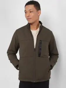 Allen Solly Mock Collar Pure Cotton Bomber Jacket