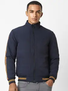 Peter England Casuals Mock Collar Bomber Jacket