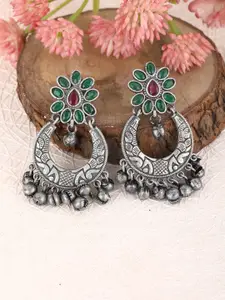 Sangria Silver-Plated Drop Earrings