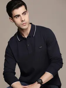 Calvin Klein Jeans Men Polo Collar Pure Cotton Slim Fit T-shirt