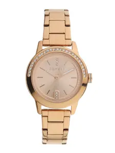 ESPRIT Women Embellished Dial & Stainless Steel Straps Analogue Watch ES1L136M0115