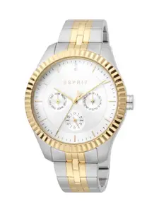 ESPRIT Women Brass Dial & Stainless Steel Straps Analogue Watch ES1L202M0105