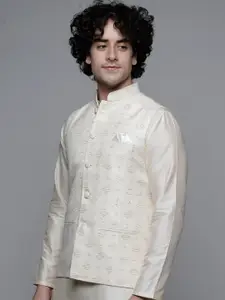MAAHI FABS Men Woven Design Nehru Jackets