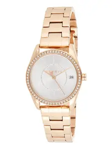 ESPRIT Women Embellished Dial & Stainless Steel Straps Analogue Watch ES1L195M0105