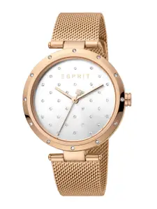 ESPRIT Women Embellished Dial Bracelet Style Straps Analogue Watch ES1L214M0075