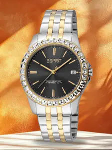 ESPRIT Women Stainless Steel Straps Date Aperture Analogue Watch ES1L382M0055