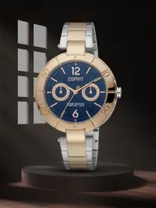 ESPRIT Women Brass Dial & Stainless Steel Straps Analogue Watch ES1L286M0105