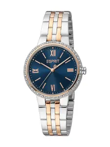 ESPRIT Women Embellished Dial & Stainless Steel Straps Analogue Watch ES1L333M0105