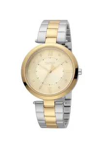 ESPRIT Women Embellished Stainless Steel Straps Analogue Watch ES1L252M0045
