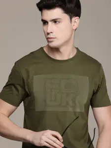 FCUK Brand Logo Printed Pure Cotton T-shirt