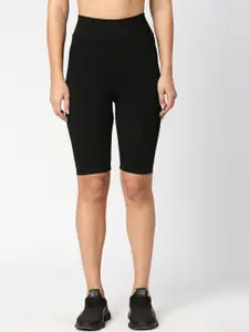 LAASA  SPORTS LAASA SPORTS Women Skinny Fit High-Rise Dri-FIT Sports Shorts