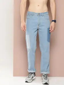 Harvard Men Regular Fit Mid Rise Patch Detail Jeans