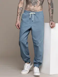 The Roadster Life Co. Men Pure Cotton Relaxed Joggers Trousers