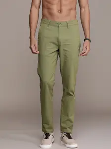 The Roadster Lifestyle Co. Men Slim Fit Pure Cotton Trousers