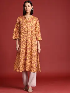 all about you Women Floral Printed Pure Cotton Kurta
