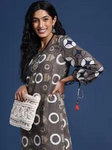 Taavi Indigo Printed Pure Cotton Kurta