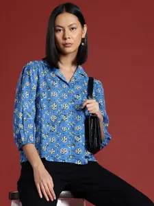 all about you Floral Printed Pure Cotton Casual Shirt