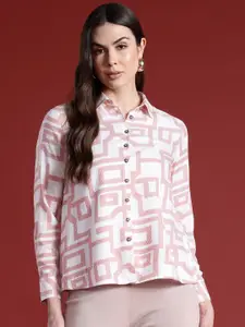 All About You Formals Opaque Printed Casual Shirt