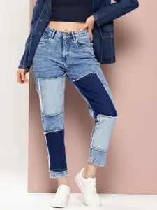 Harvard Women Boyfriend Fit Colourblocked Jeans