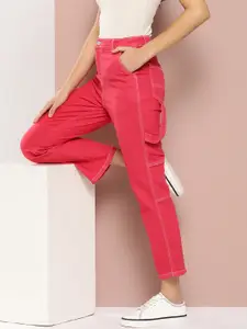 Harvard Women Straight Fit Coloured Jeans