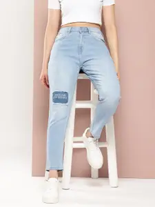 Harvard Women Boyfriend Fit Printed Jeans