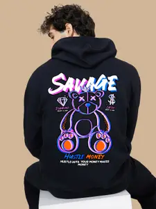 BAESD Graphic Printed Hooded Fleece Pullover Sweatshirt